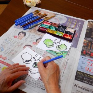 絵手紙で旬を感じる（4/28）
